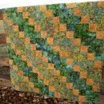 Handmade Batik Quilt Meadow..