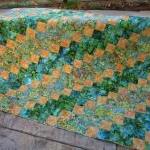 Handmade Batik Quilt Meadow..