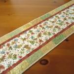 Quilted Table Runner Leaves..