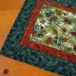 Pine Cones Quilted Table Ru..