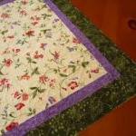 Delicate Flowers Quilted Ta..