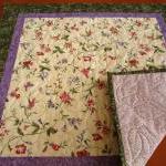 Delicate Flowers Quilted Ta..