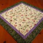 Delicate Flowers Quilted Ta..