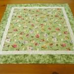 Green Floral Quilted Table ..