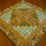Quilted Table Topper Leaves