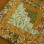 Quilted Table Topper Leaves