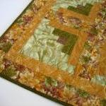 Quilted Table Topper Leaves