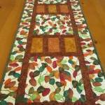 Colorful Leaves Quilted Tab..