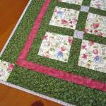 Table Topper Floral Squares