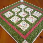 Table Topper Floral Squares