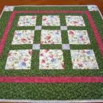 Table Topper Floral Squares