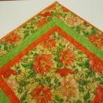 Quilted Table Topper Peach ..