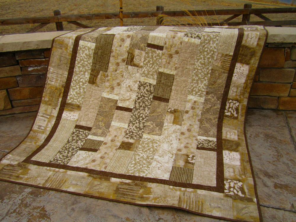 Handmade Quilt Contemporary Neutral