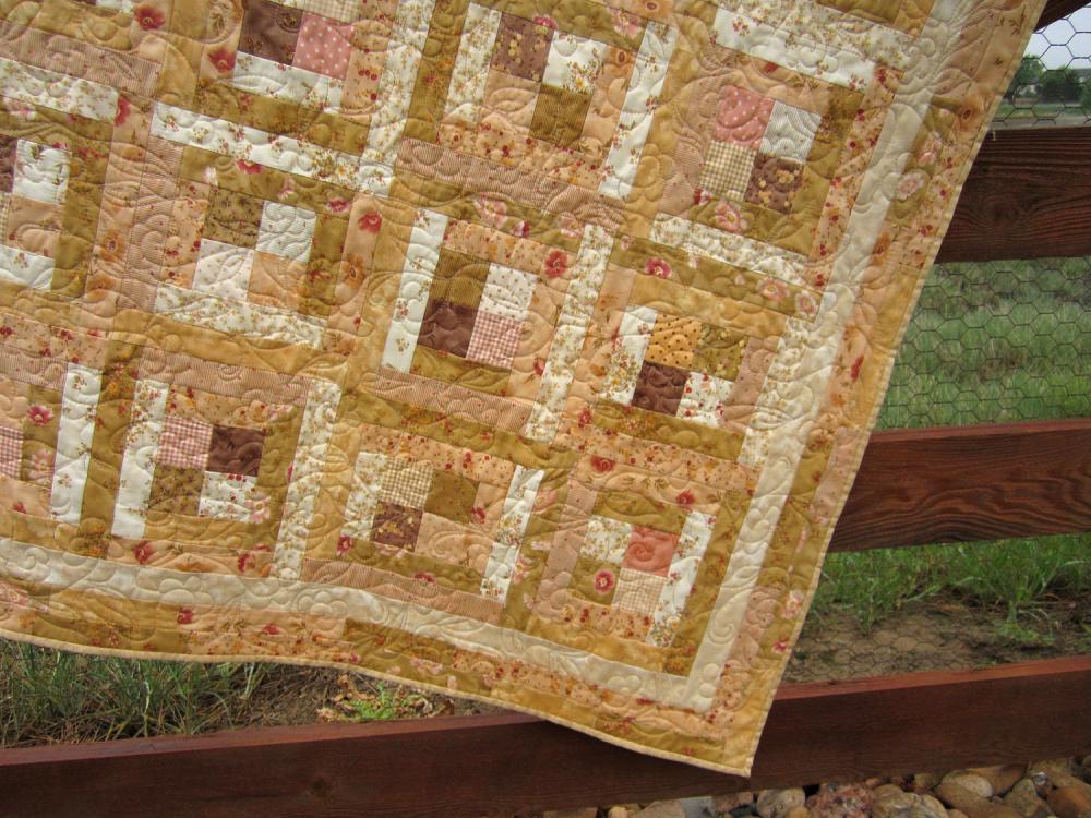 Handmade Quilt Peaches and Cream