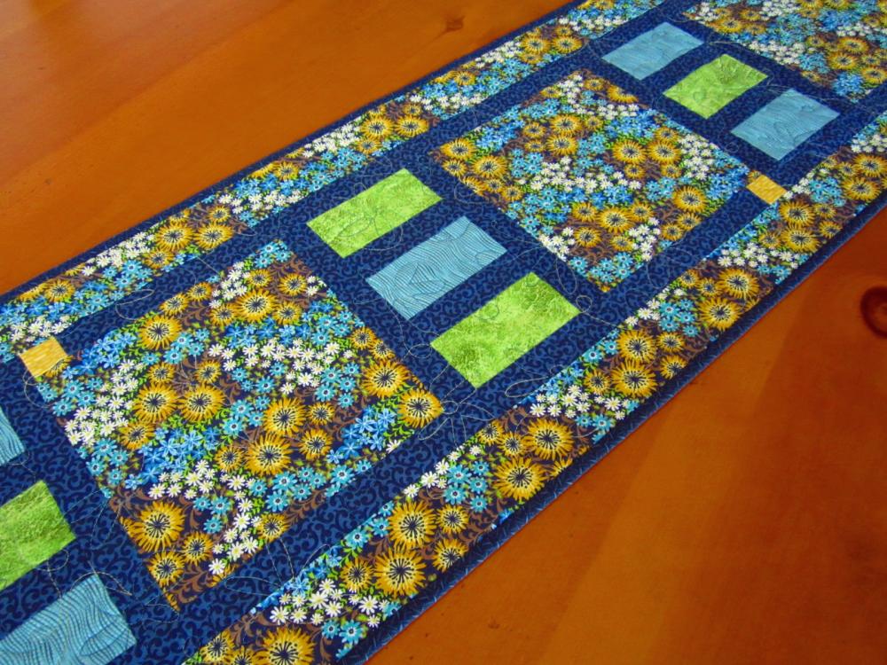 Floral Quilted Table Runner