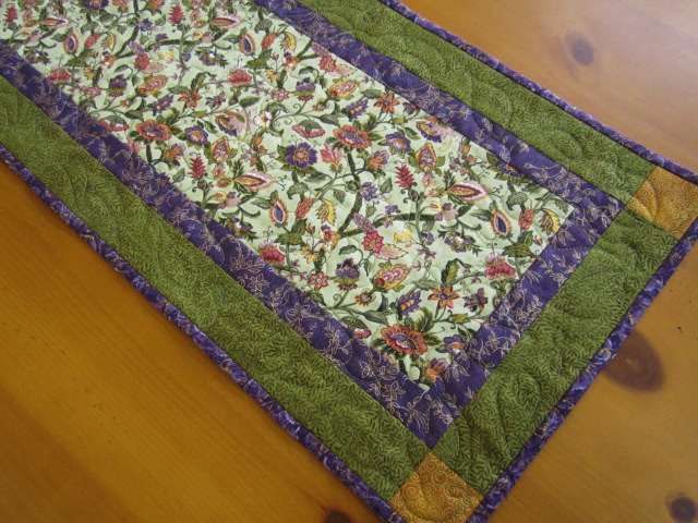 Quilted Table Runner Florals