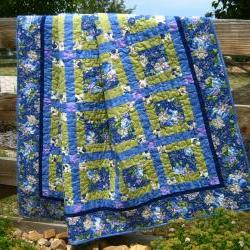 Flowers in Bloom Handmade Quilt