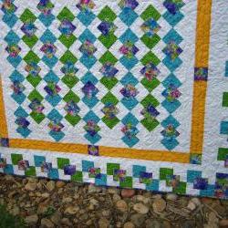Stunning Colors Handmade Quilt