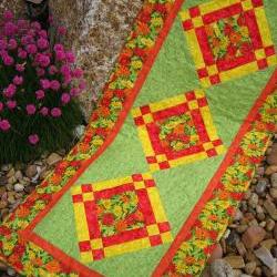 Colorful Flowers Table Runner
