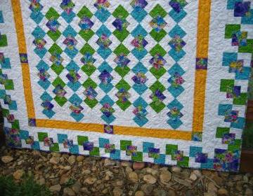 Stunning Colors Handmade Quilt